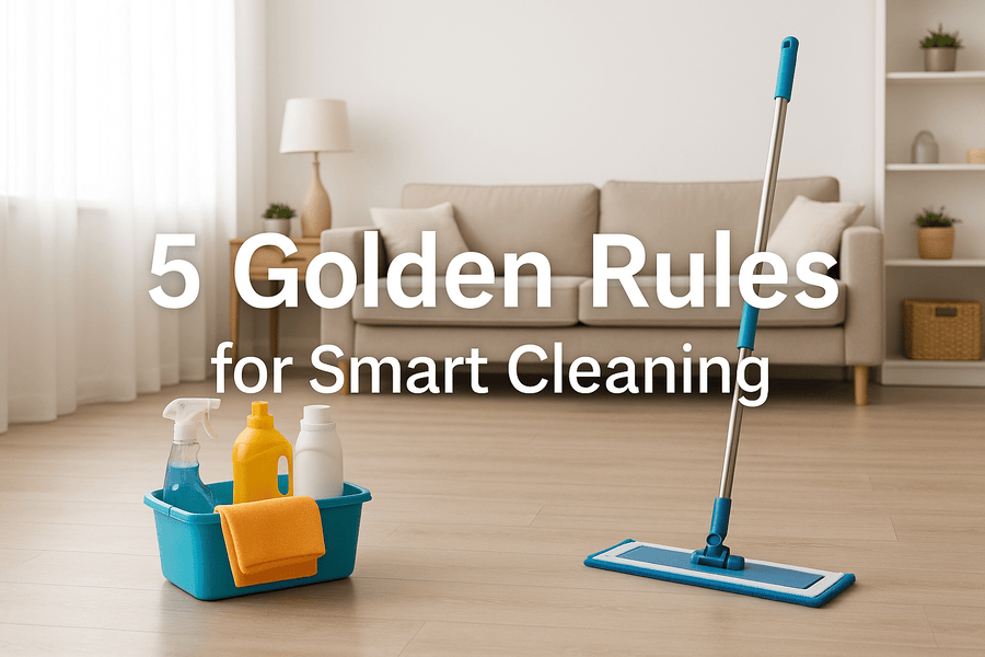 A Spotless Home with 5 Golden Rules for Smart Cleaning