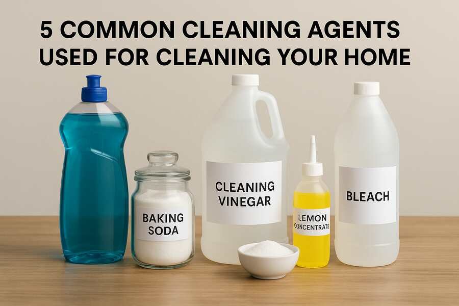 5 Common Cleaning Agents to Use Around the Home