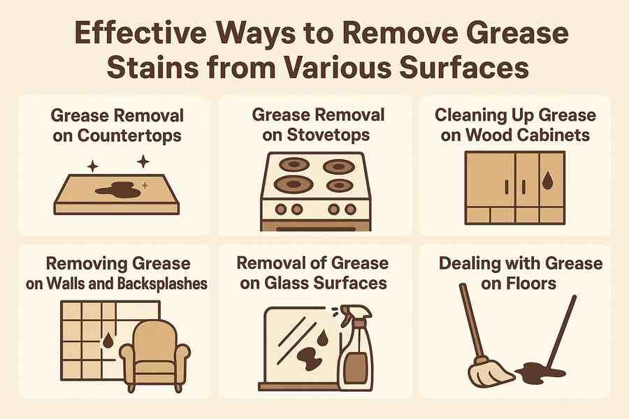 Effective Ways to Remove Grease Stains from Various Surfaces